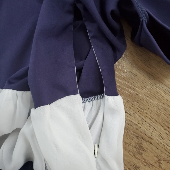 Navy & White Striped Nautical Dress - Picture 2 of 3